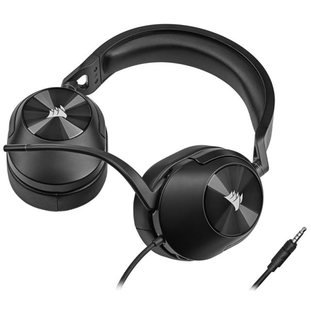 Corsair - HS55 STEREO Auriculares Alámbrico Diadema Juego Carbono