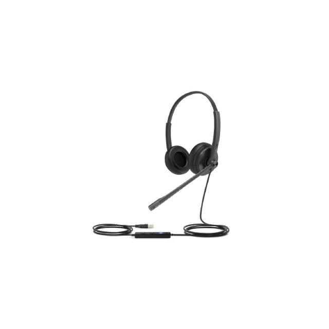 Yealink - UH34 Lite Auriculares Alámbrico Diadema Oficina/Centro de llamadas Negro - UH34-LITE-DUAL-TEAMS