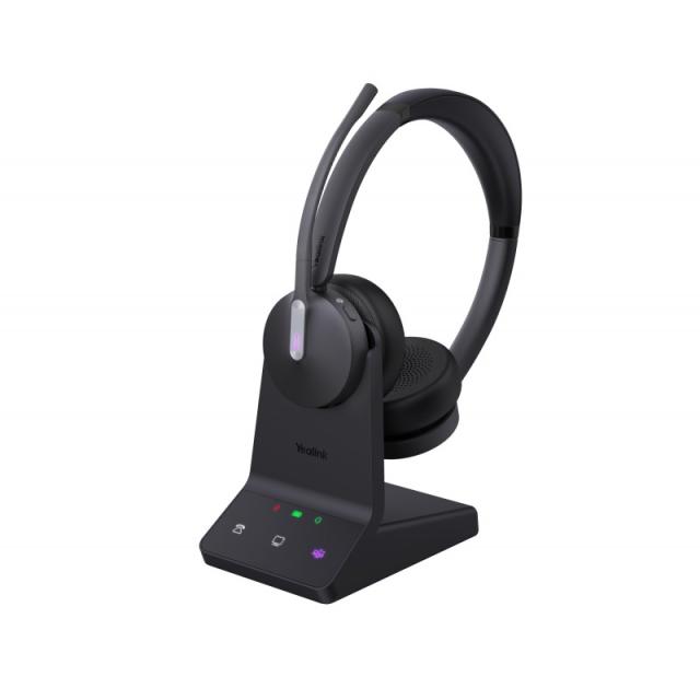 Yealink - WH64 Dual Teams Auriculares Inalámbrico Diadema Oficina/Centro de llamadas USB Tipo C Bluetooth Negro