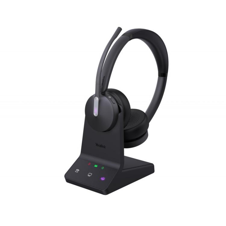 Yealink - WH64 Dual Teams Auriculares Inalámbrico Diadema Oficina/Centro de llamadas USB Tipo C Bluetooth Negro