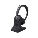 Yealink - WH64 Dual Teams Auriculares Inalámbrico Diadema Oficina/Centro de llamadas USB Tipo C Bluetooth Negro