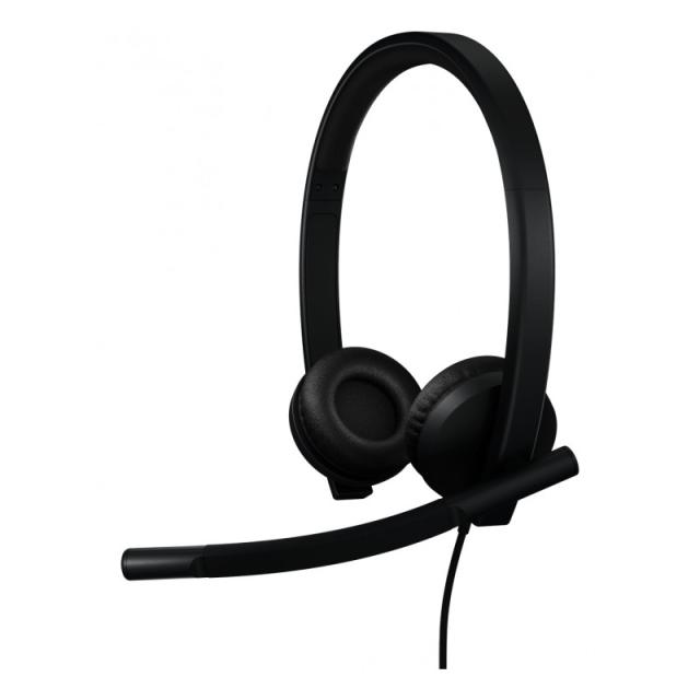 Logitech - H570e Auriculares Alámbrico Diadema Oficina/Centro de llamadas USB Tipo C Negro - 981-001431