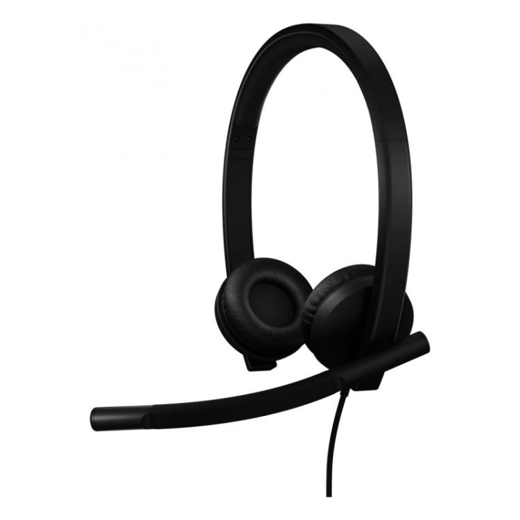 Logitech - H570e Auriculares Alámbrico Diadema Oficina/Centro de llamadas USB Tipo C Negro - 981-001431