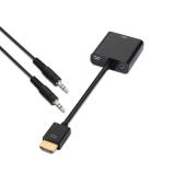 AISENS - A122-0126 adaptador de cable de vídeo 0,1 m Negro