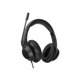 Targus - AEH102GL auricular y casco Auriculares Alámbrico Diadema Llamadas/Música USB tipo A Negro