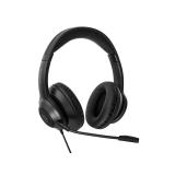 Targus - AEH102GL auricular y casco Auriculares Alámbrico Diadema Llamadas/Música USB tipo A Negro