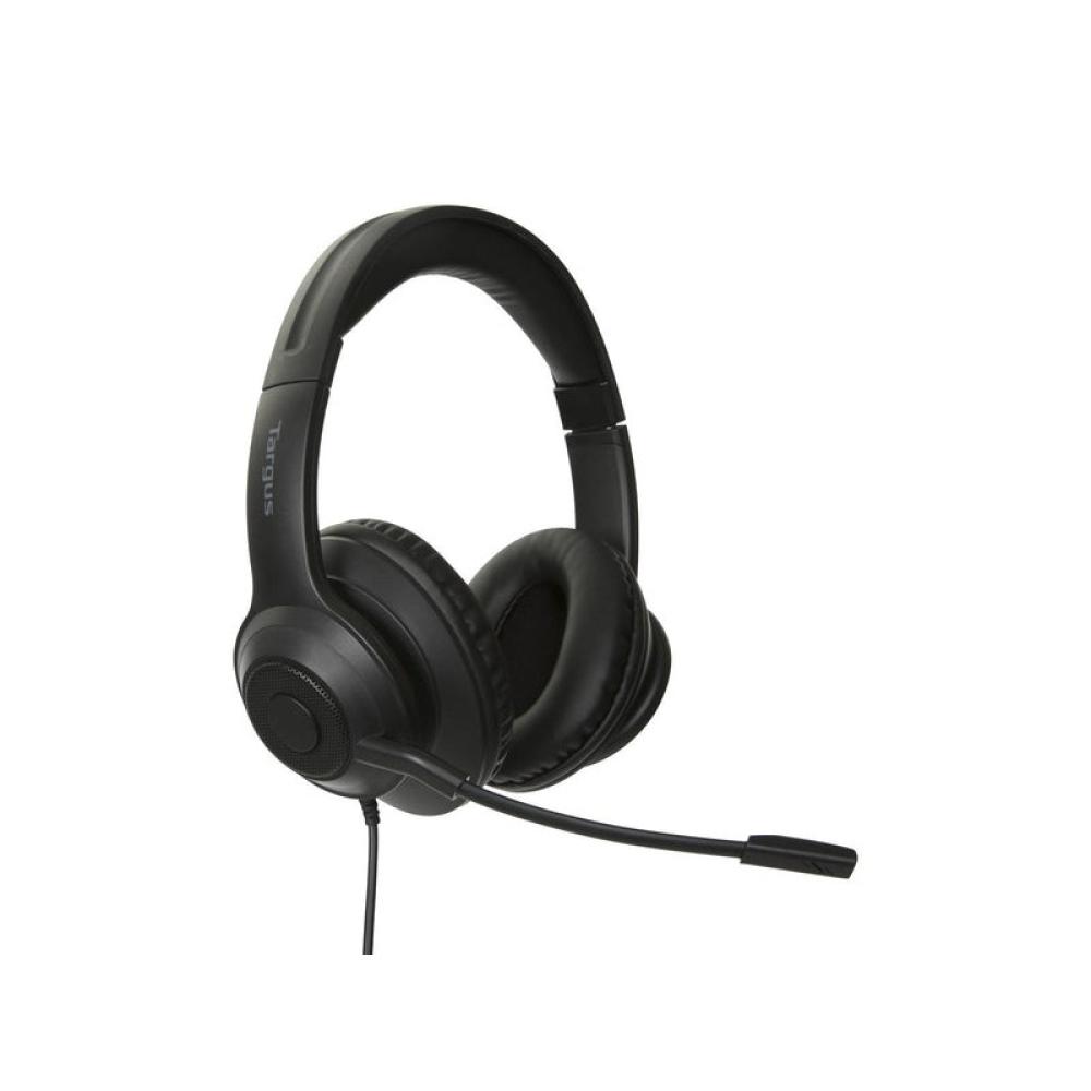 Targus - AEH102GL auricular y casco Auriculares Alámbrico Diadema Llamadas/Música USB tipo A Negro