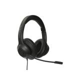 Targus - AEH102GL auricular y casco Auriculares Alámbrico Diadema Llamadas/Música USB tipo A Negro