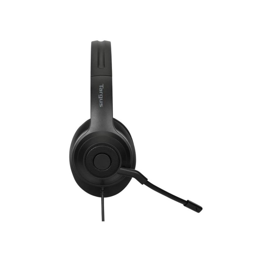 Targus - AEH102GL auricular y casco Auriculares Alámbrico Diadema Llamadas/Música USB tipo A Negro