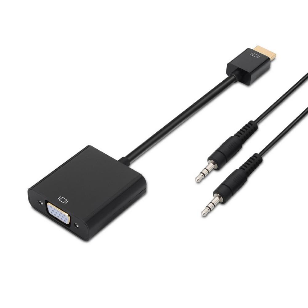AISENS - A122-0126 adaptador de cable de vídeo 0,1 m Negro