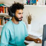 Logitech - Zone Wired 2: auriculares con cancelación de ruido y tecnología híbrida adaptativa ANC, USB-C con adaptador USB-A, Gr