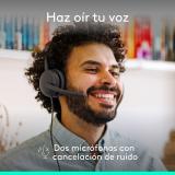 Logitech - Zone Wired 2: auriculares con cancelación de ruido y tecnología híbrida adaptativa ANC, USB-C con adaptador USB-A, Gr