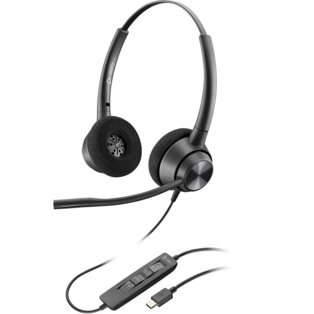 HP Poly - Auriculares estéreo Poly EncorePro 320 USB-A TAA