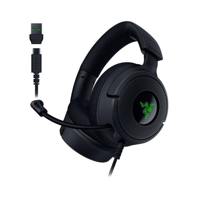 Razer - Kraken V4 X Auriculares Alámbrico Diadema Juego USB Type-C / USB Type-A Negro