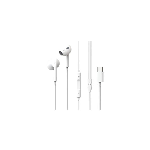 Kodak - 30425743 auricular y casco Auriculares Alámbrico Dentro de oído Llamadas/Música USB Tipo C Blanco