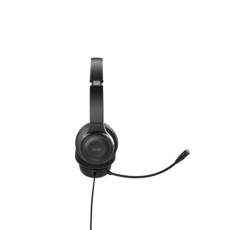 Acer - AHW154 Auriculares Alámbrico De mano Oficina/Centro de llamadas USB tipo A Negro