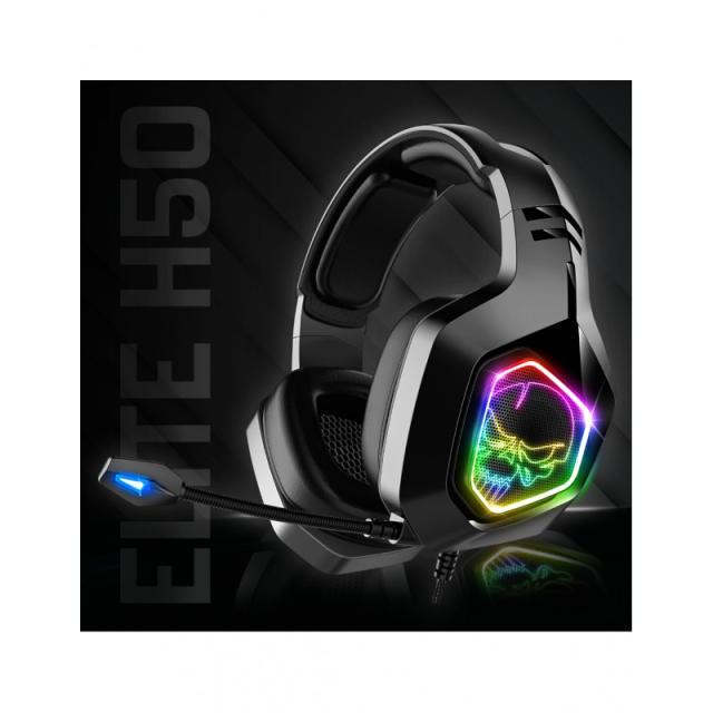 Spirit of Gamer - ELITE-H50 DARK EDITION Auriculares Alámbrico Diadema Juego Negro