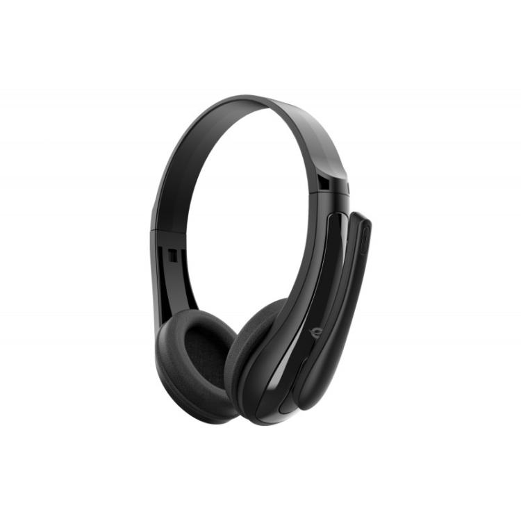 Conceptronic - POLONA06B3T auricular y casco Auriculares Alámbrico Diadema Llamadas/Música Negro
