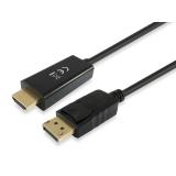 Equip - 119390 Cable adaptador de DisplayPort a HDMI, 2,0 m