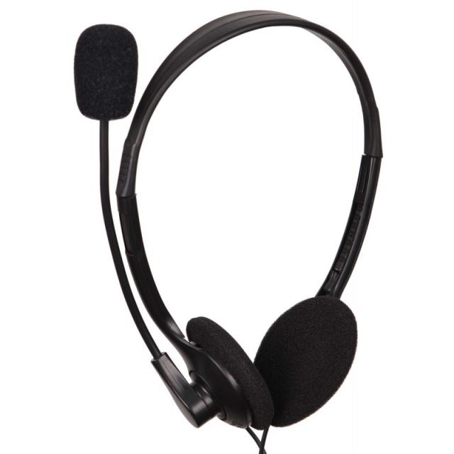Gembird - MHS-123 auricular y casco Auriculares Alámbrico Diadema Llamadas/Música Negro
