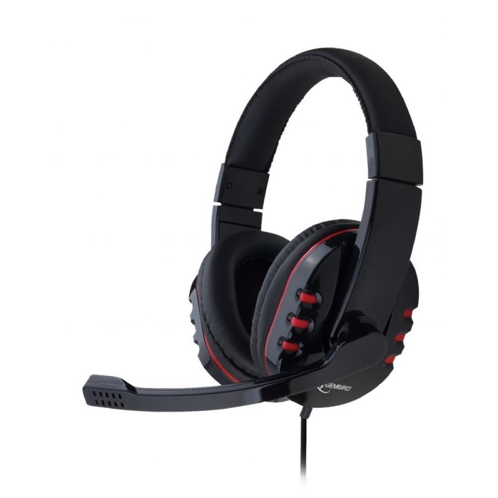 Gembird - GHS-402 auricular y casco Auriculares Alámbrico Diadema Juego Negro
