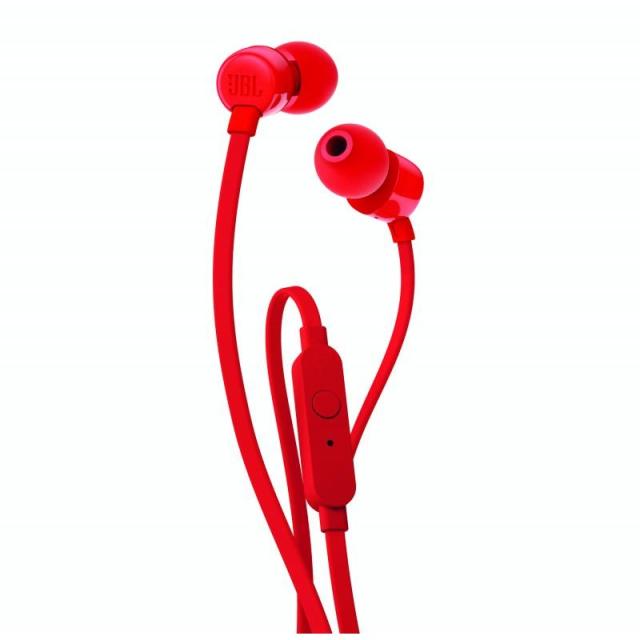 JBL - T110 Auriculares Alámbrico Dentro de oído Llamadas/Música Rojo