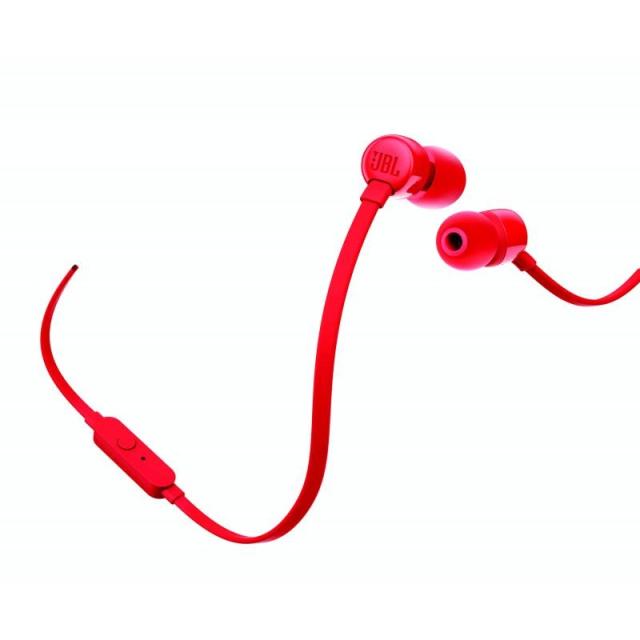 JBL - T110 Auriculares Alámbrico Dentro de oído Llamadas/Música Rojo