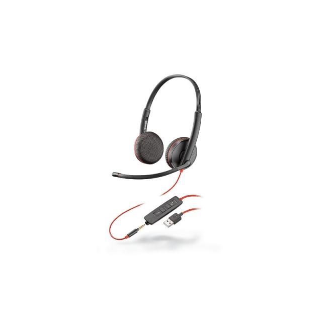 HP Poly - Blackwire 3225 Auriculares Alámbrico Diadema Llamadas/Música USB tipo A Negro
