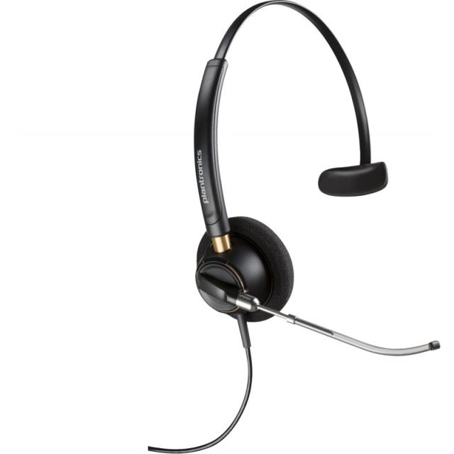 HP Poly - Auriculares monoaurales Poly EncorePro 510V con tubo de voz y desconexión rápida