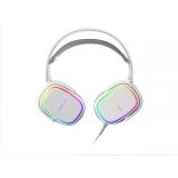 Mars Gaming - MHAX Blanco, Auriculares Gaming RGB, Micrófono Extraíble, HiFi, Compatibilidad Multiplataforma