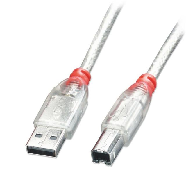 Lindy - 41753 cable USB USB 2.0 2 m USB A USB B Transparente