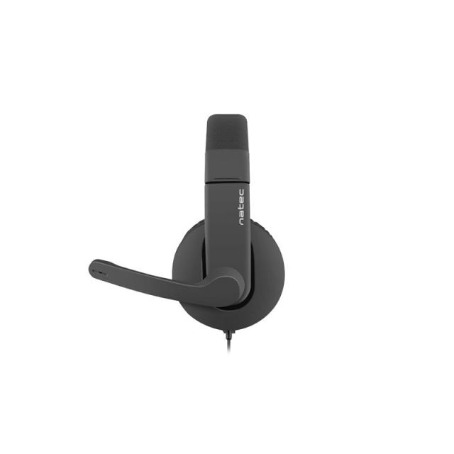 NATEC - Rhea Auriculares Diadema Conector de 3,5 mm Negro