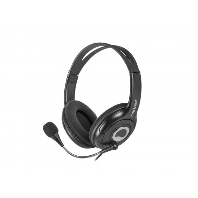 NATEC - Bear 2 Auriculares Alámbrico Diadema Negro
