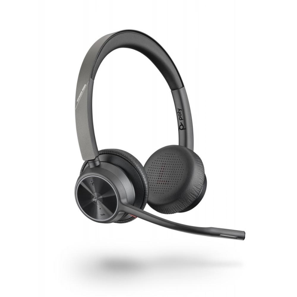HP Poly - Voyager 4320 UC Auriculares Inalámbrico Diadema Oficina/Centro de llamadas USB tipo A Bluetooth Negro