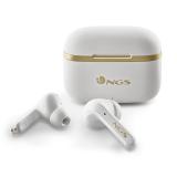 NGS - ARTICA TROPHY Auriculares Inalámbrico Dentro de oído Llamadas/Música USB Tipo C Bluetooth Oro, Blanco