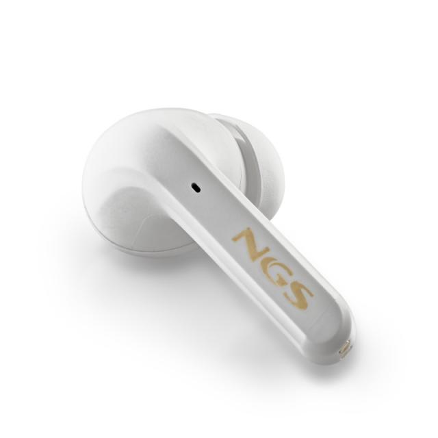 NGS - ARTICA TROPHY Auriculares Inalámbrico Dentro de oído Llamadas/Música USB Tipo C Bluetooth Oro, Blanco