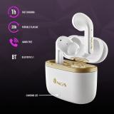NGS - ARTICA TROPHY Auriculares Inalámbrico Dentro de oído Llamadas/Música USB Tipo C Bluetooth Oro, Blanco