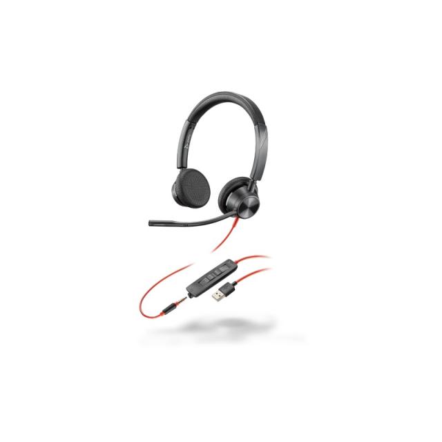 HP Poly - 3325 Auriculares Alámbrico Diadema Llamadas/Música USB tipo A Negro
