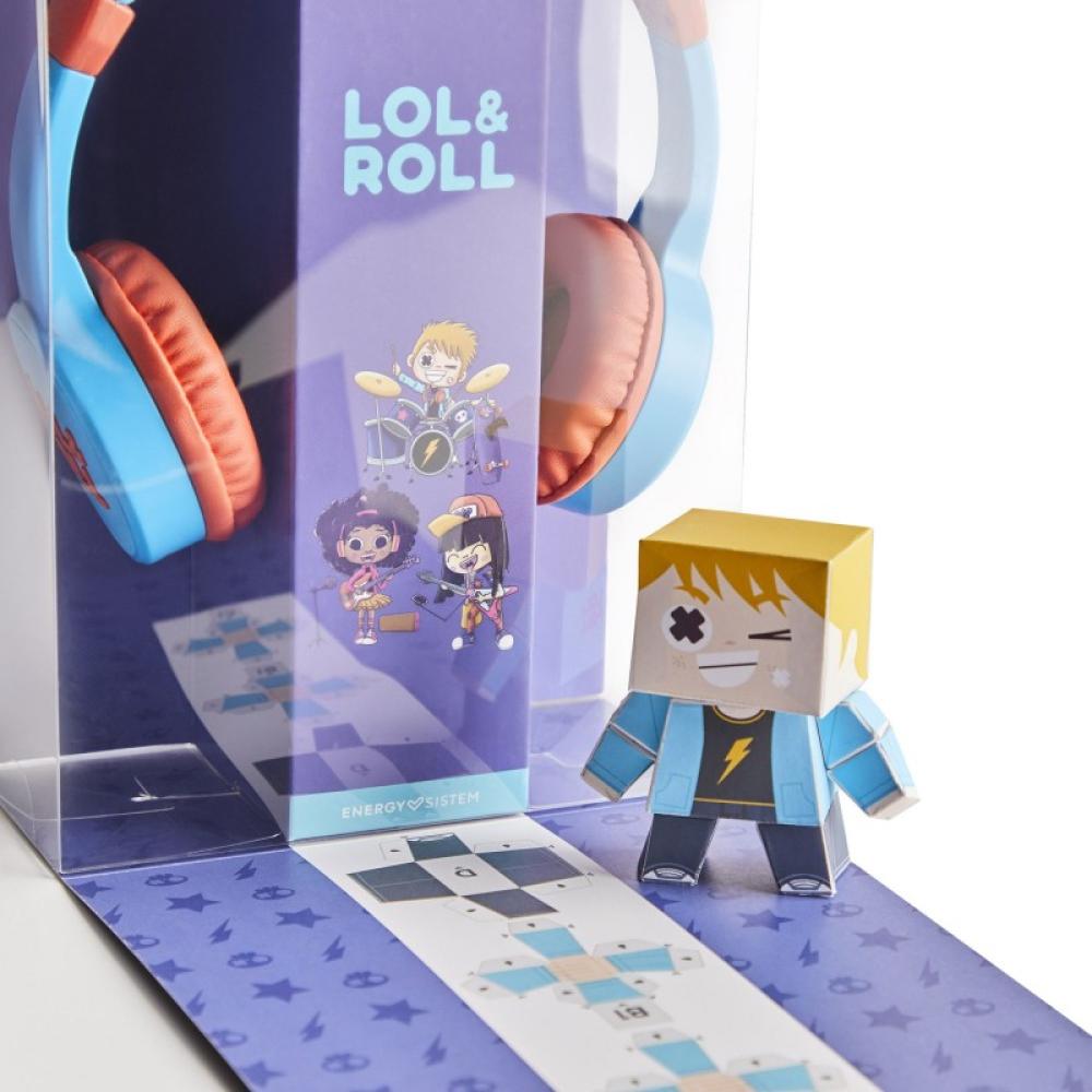 Energy Sistem - Lol&Roll Pop Auriculares Alámbrico De mano Música Azul, Naranja