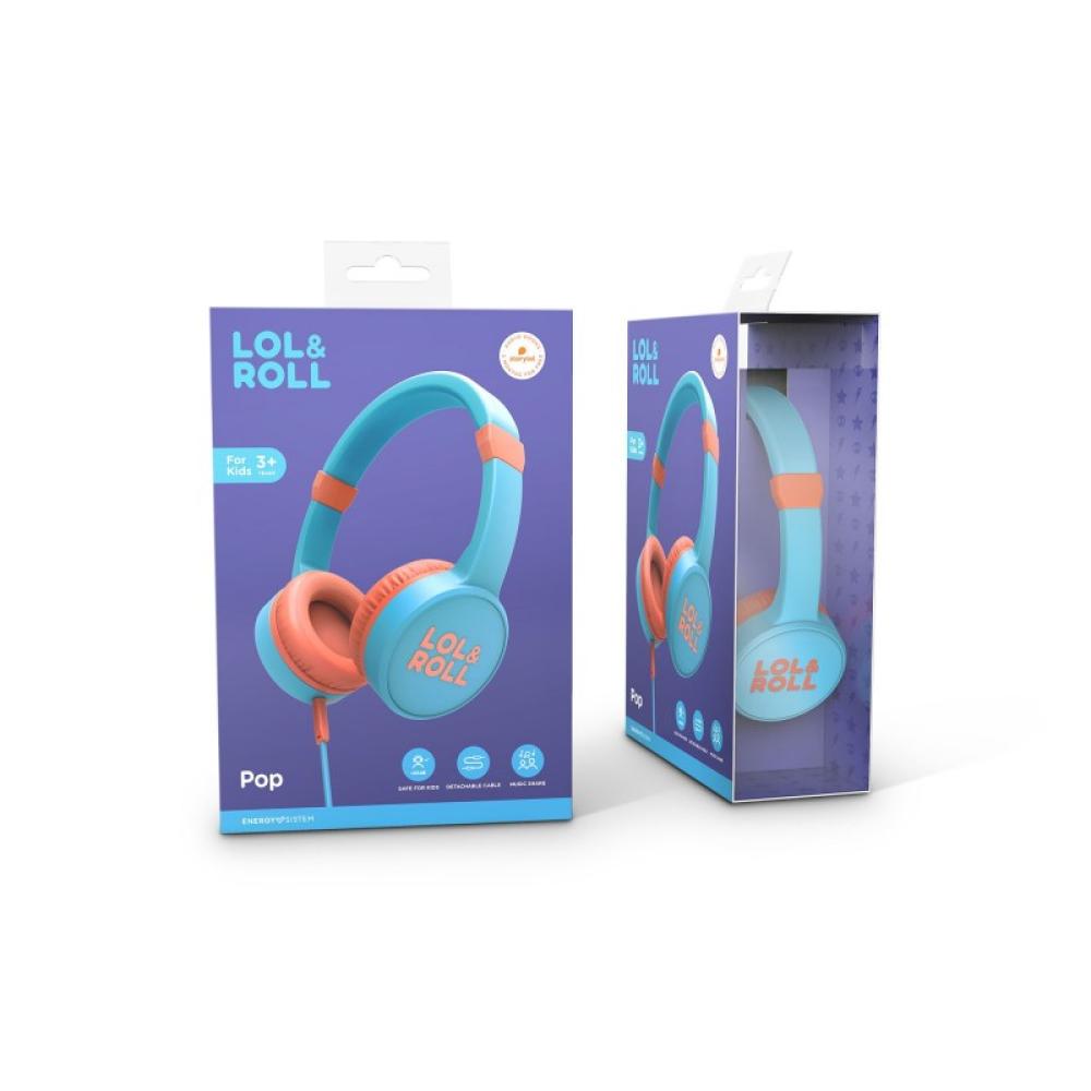 Energy Sistem - Lol&Roll Pop Auriculares Alámbrico De mano Música Azul, Naranja