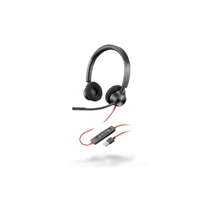 HP Poly - 3320 Auriculares Alámbrico Diadema Llamadas/Música USB tipo A Negro