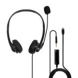 Lindy - 20432 auricular y casco Auriculares Alámbrico Oficina/Centro de llamadas Negro