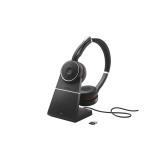 Jabra - Evolve 75 SE Auriculares Inalámbrico y alámbrico Diadema Llamadas/Música Bluetooth Base de carga Negro