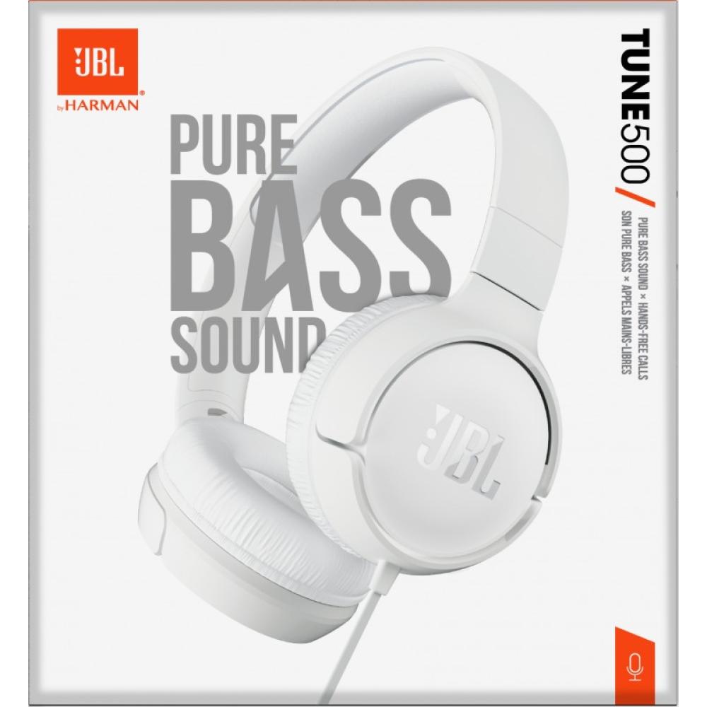 JBL - Tune 500 Auriculares Alámbrico Diadema Música Blanco