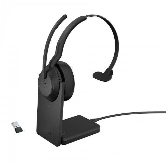 Jabra - Evolve2 55 Auriculares Inalámbrico Diadema Oficina/Centro de llamadas USB Tipo C Bluetooth Negro - 25599-899-989