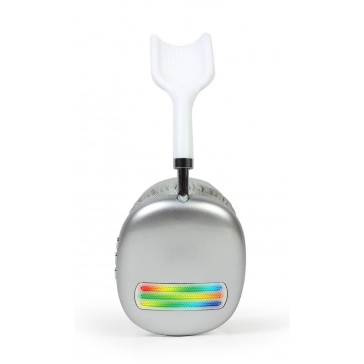 Gembird - BHP-LED-02-W auricular y casco Auriculares Inalámbrico Diadema Llamadas/Música Bluetooth Blanco