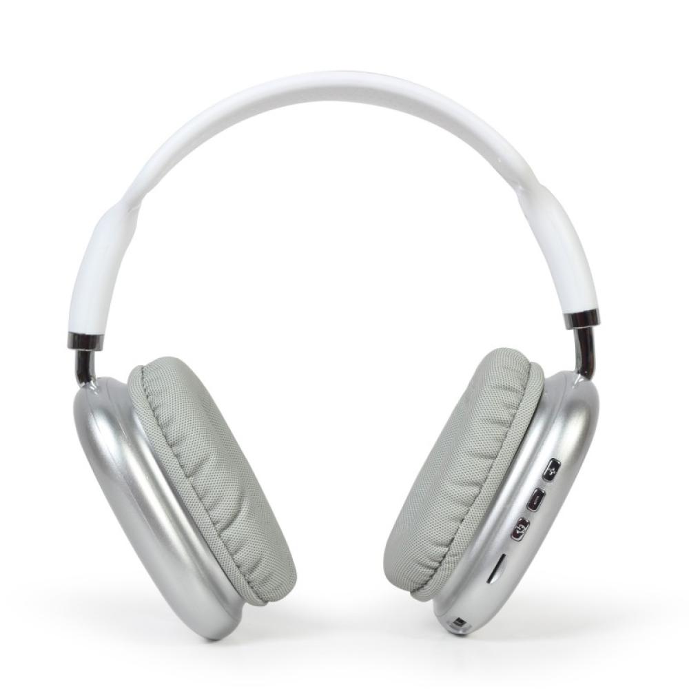 Gembird - BHP-LED-02-W auricular y casco Auriculares Inalámbrico Diadema Llamadas/Música Bluetooth Blanco