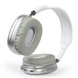 Gembird - BHP-LED-02-W auricular y casco Auriculares Inalámbrico Diadema Llamadas/Música Bluetooth Blanco