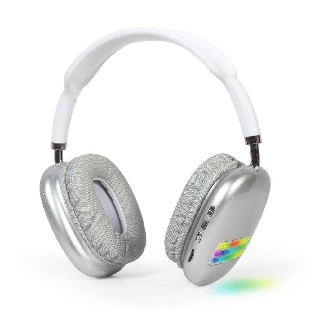 Gembird - BHP-LED-02-W auricular y casco Auriculares Inalámbrico Diadema Llamadas/Música Bluetooth Blanco
