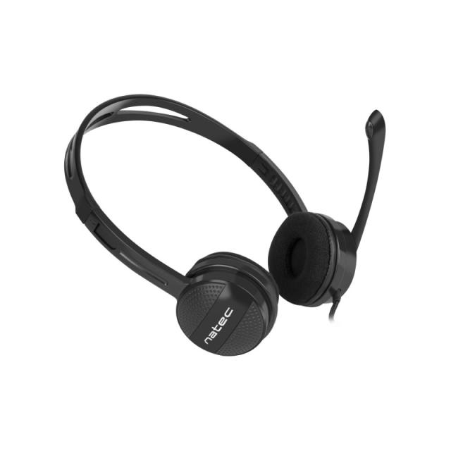 NATEC - Canary Go Auriculares Alámbrico Diadema Oficina/Centro de llamadas Negro
